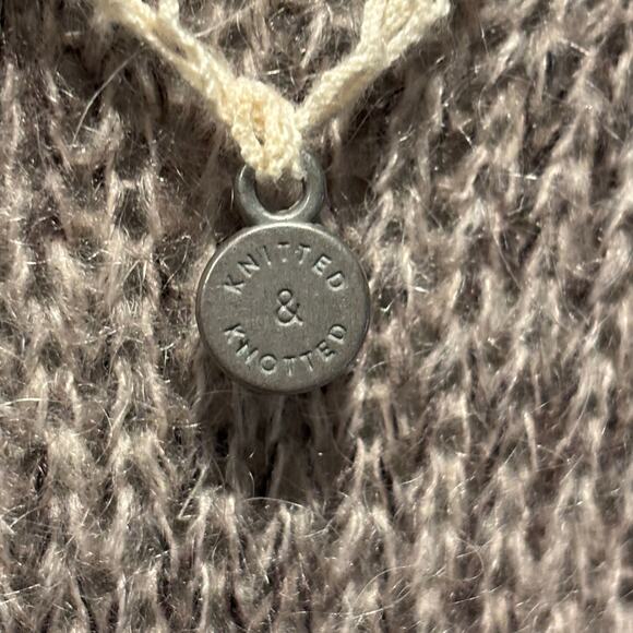 Anthro Knitted & Knotted Cody Peplum Open Front Cardigan Sweater - size Small - Picture 6 of 8